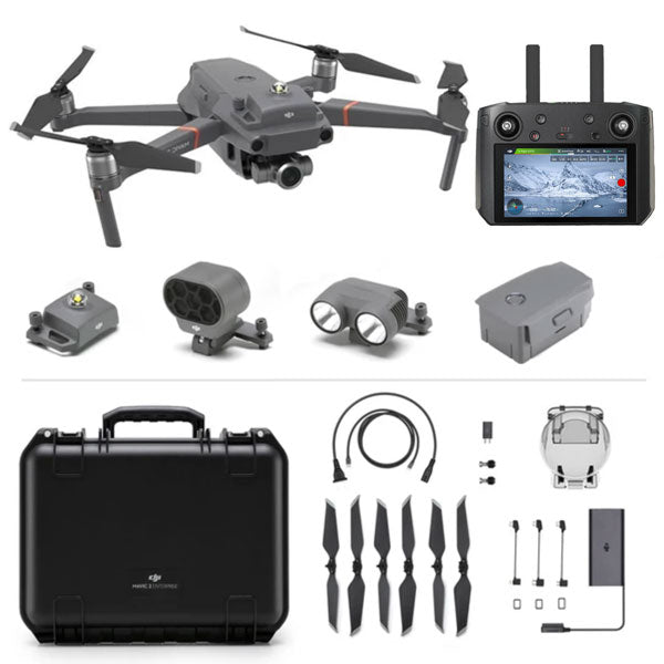 DJI Mavic 2 Enterprise Zoom Camera Drone with Smart Controller with Enterprise Shield Basic Protection